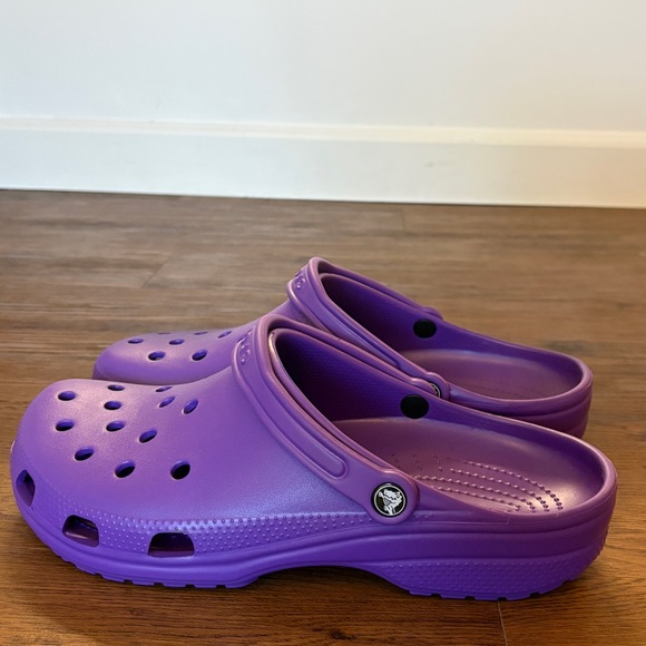 CROCS Other - NWT Crocs Classic Clog - Dark Purple - Men’s 13